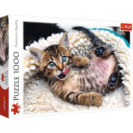 Trefl -10448 Cheerful Kitten Jigsaw Puzzle - 1000 Piece Trefl-10448